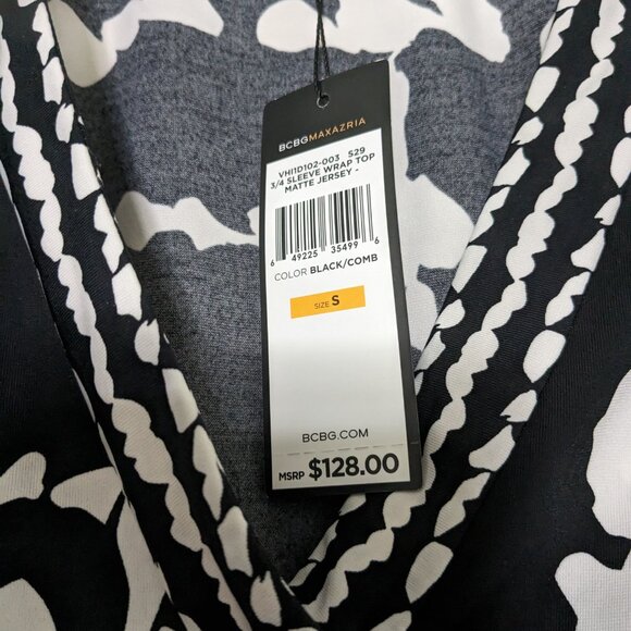 BCBGMaxAzria Black and White Top - Picture 3 of 5